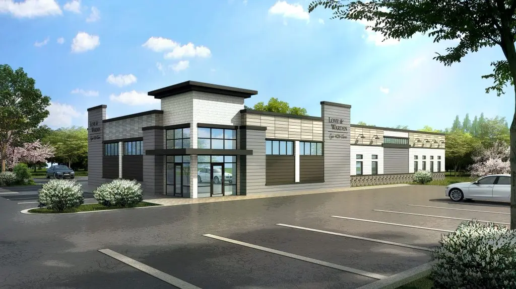 Love & Warden building rendering by Builders by Design